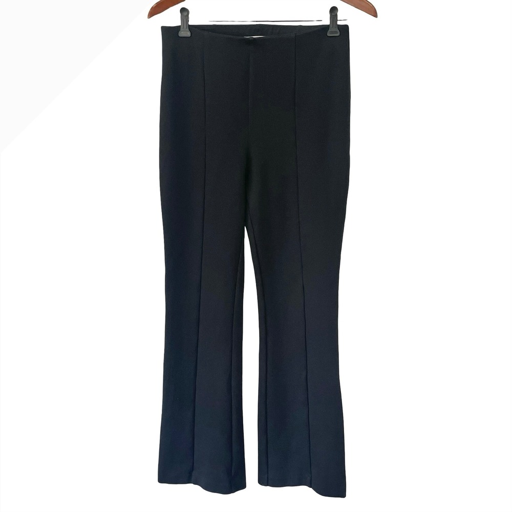 Abercrombie‎ & Fitch Stretchy Ponte Knit Pull On Pants Sz M High Waist Flare Leg